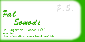 pal somodi business card